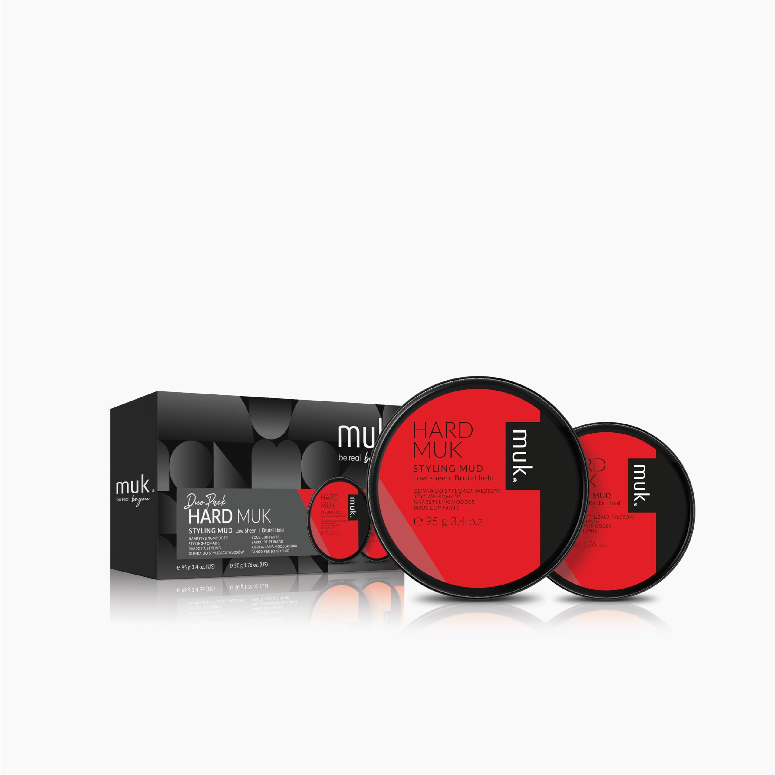 MUK Hard Duo Hair Styling Mud (50g+95g)