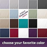 Vista 5 de DeaLuxe Kids Twin Deep Pocket Fitted Sheet - White - Microfiber - 16' Deep - Twin Size 39' x 75' - Perfect Fit for 14'-18' Mattresses