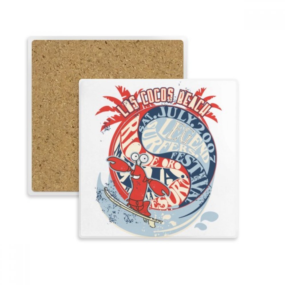 Coaster tasse absorbant pierre anti tache table homard