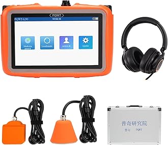 PQWT L50 Underground Water Leak Detectors for Home Wall Water Pipe Detector Machine Multi Sensor Acoustic Pipeline Leakage Detection Kit Noise Reduction Headphone Smart Touchscreen Carry Case