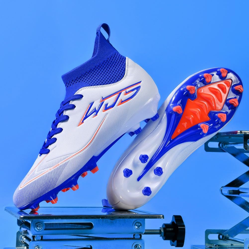 Scarpe da Calcio Uomo AG Scarpe da Calcio Professionali per Giovani Scarpe da Calcio per Allenamento all'aperto Scarpe da Calcio Alte Picchi da Partita in Erba Artificiale