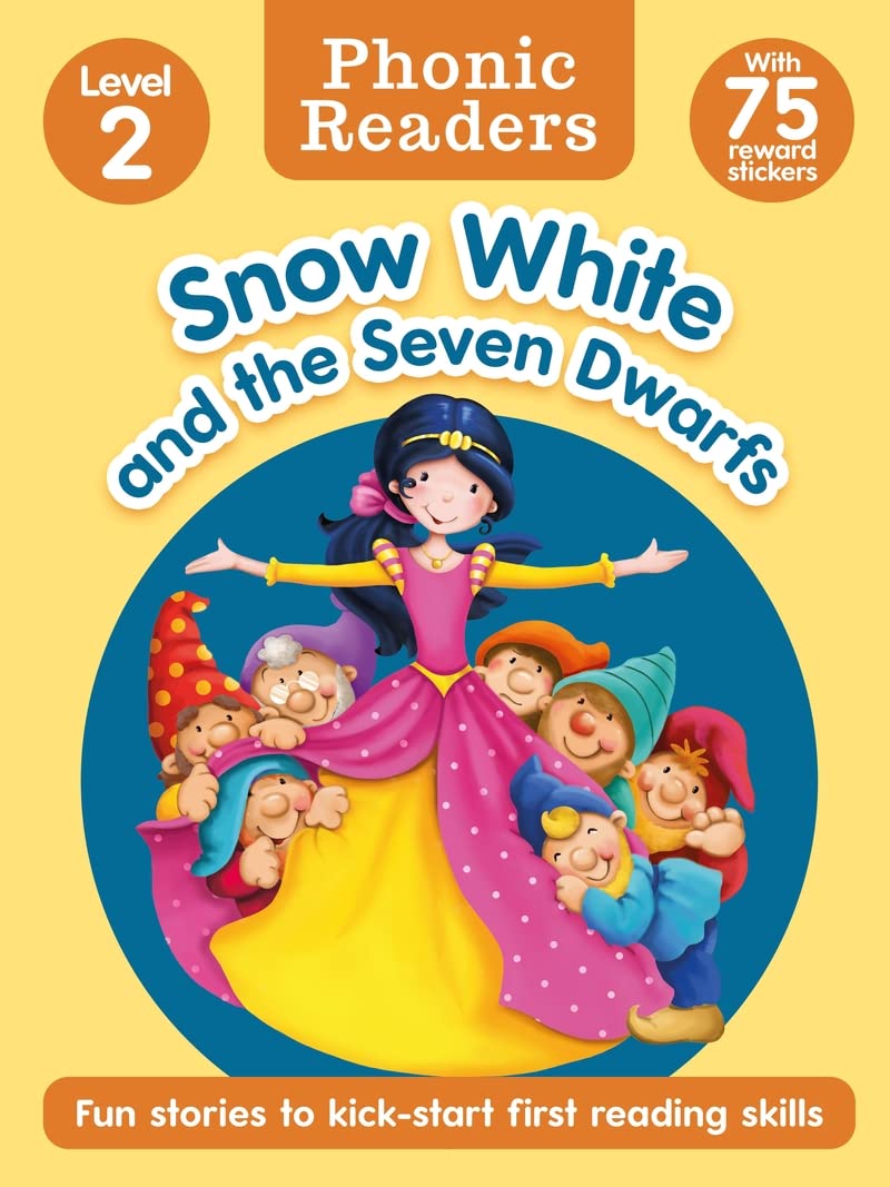 Snow White And The Seven Dwarfs Phonic Readers Level 2 With 75 Reward Stickers