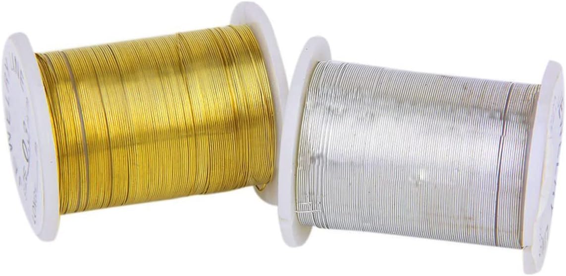 Housoutil 2sets 10pcs Mixed Color Copper Wire Beading Thread for DIY Jewelry Making Feet Durable Crafting Cord for Bracelets Necklaces and Crafts Random Color 10pcs*2