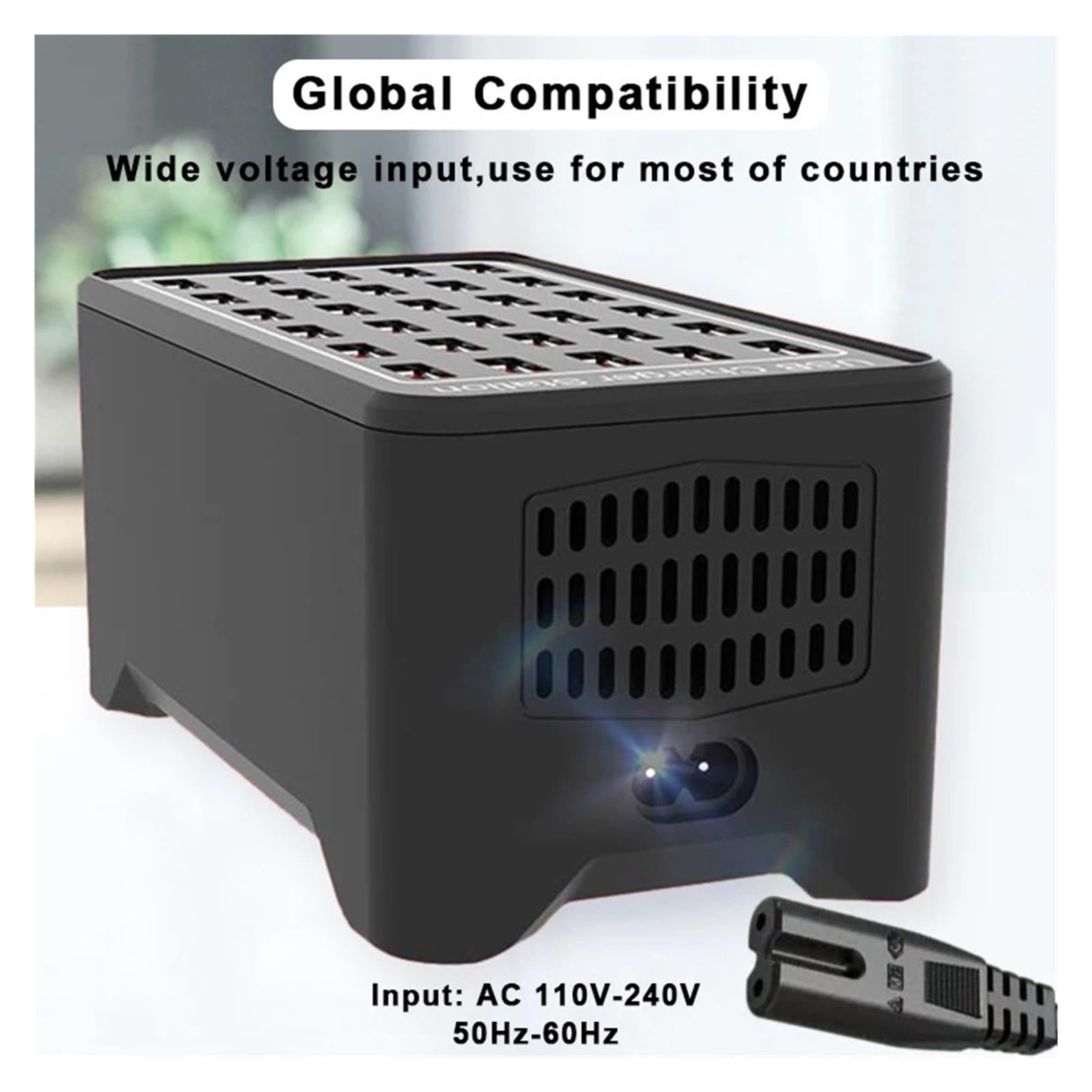 Stacja ładująca USB 10 15 20 25 30 Wieloportowa stacjonarna ładowarka USB do zasilacza telefonu i tabletu(25 Port USB(150w))