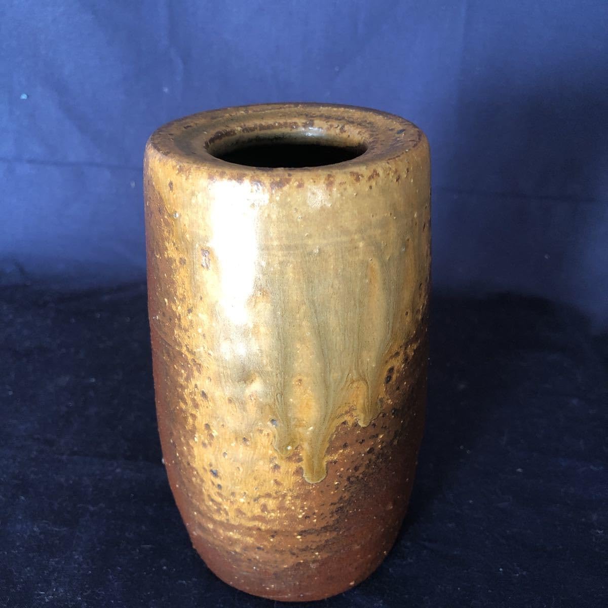 有田焼銘工 藤井勝雲 極上 染錦 花鳥図花瓶 金箔 金彩色絵 双耳 飾壷