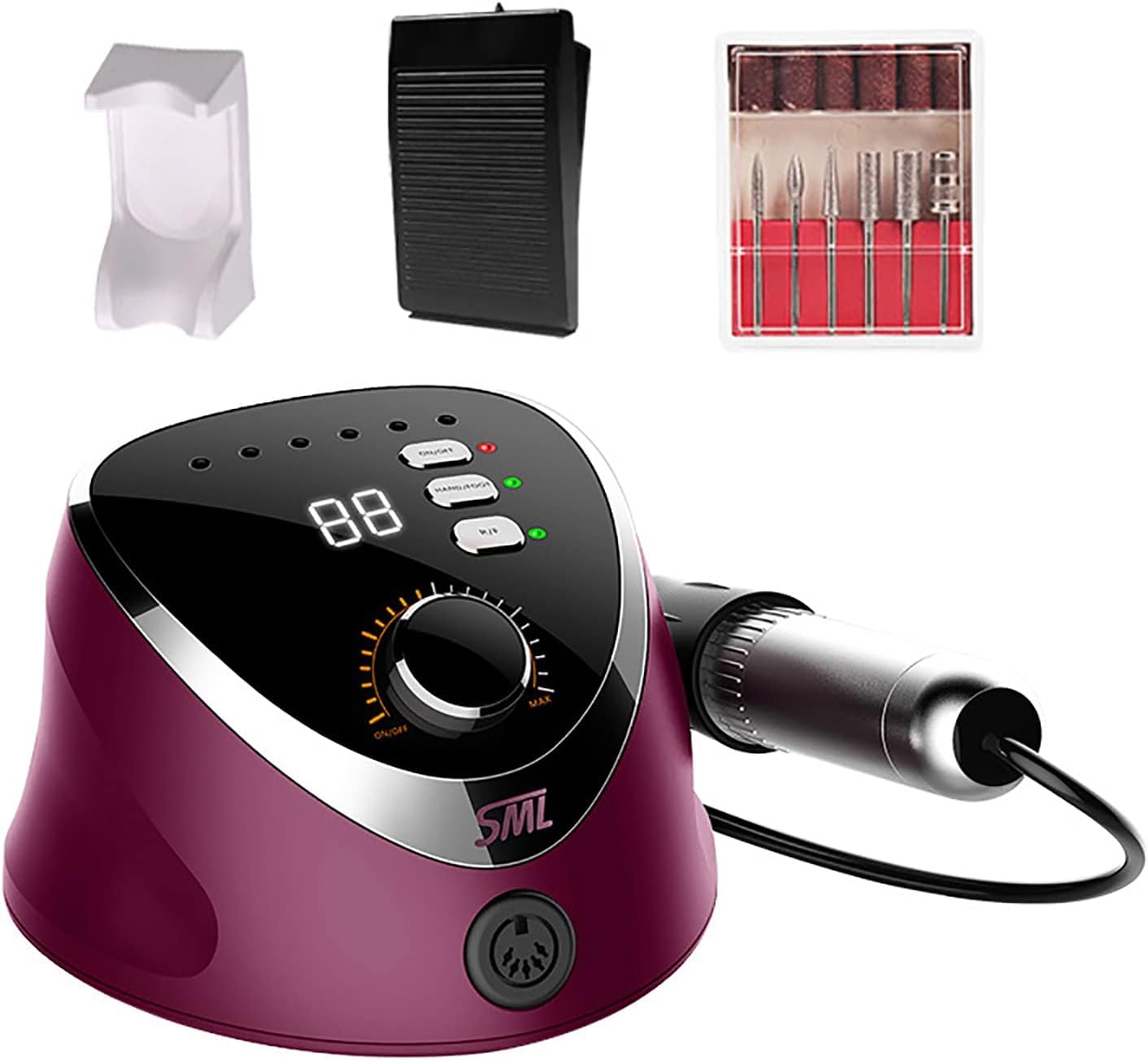 FRESA PER UNGHIE MANICURE PEDICURE PROFESSIONALE 35000 GIRI RICOSTRUZIONE M12