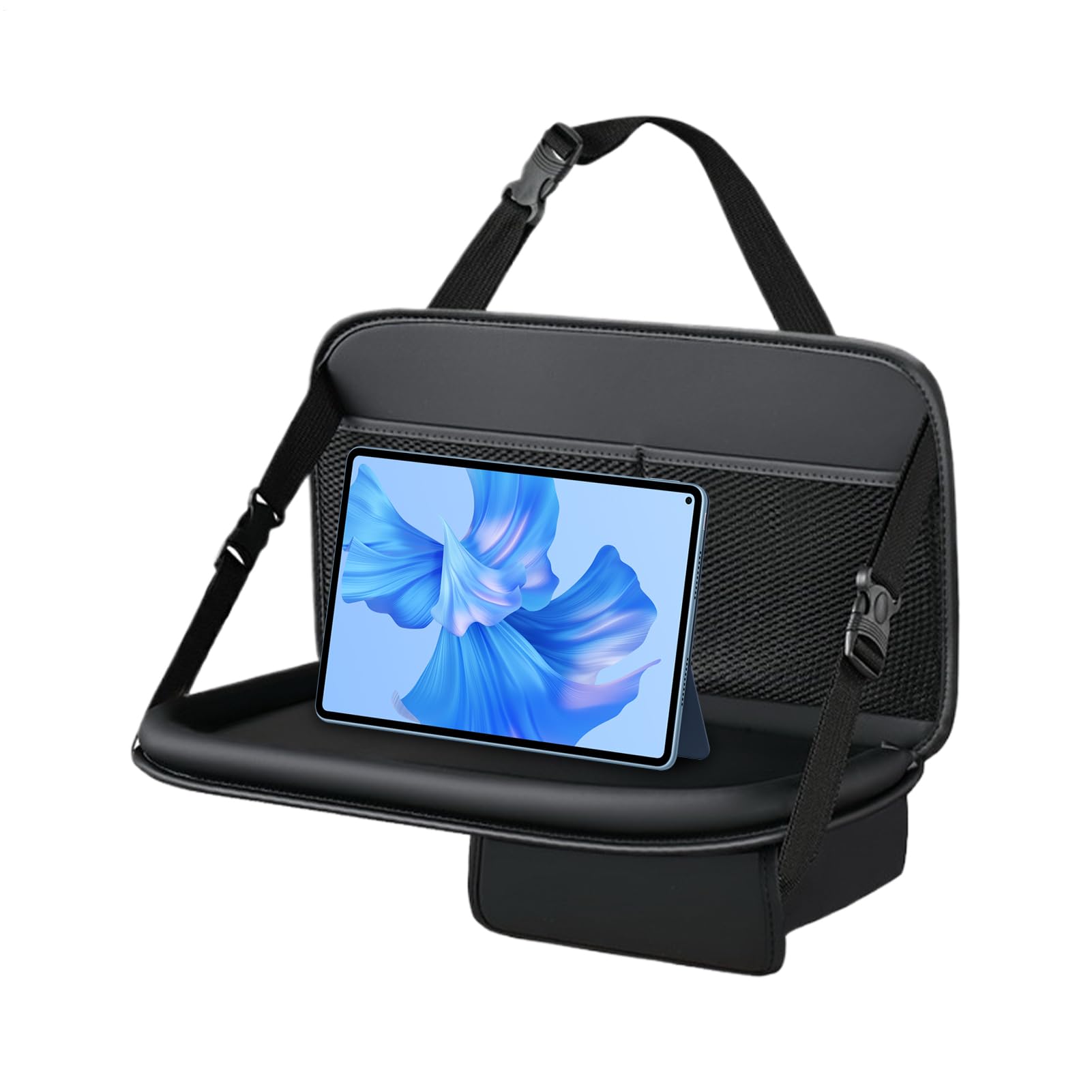 Solution de rangement pour siège arrière véhicule avec plateau pliable voyage auto