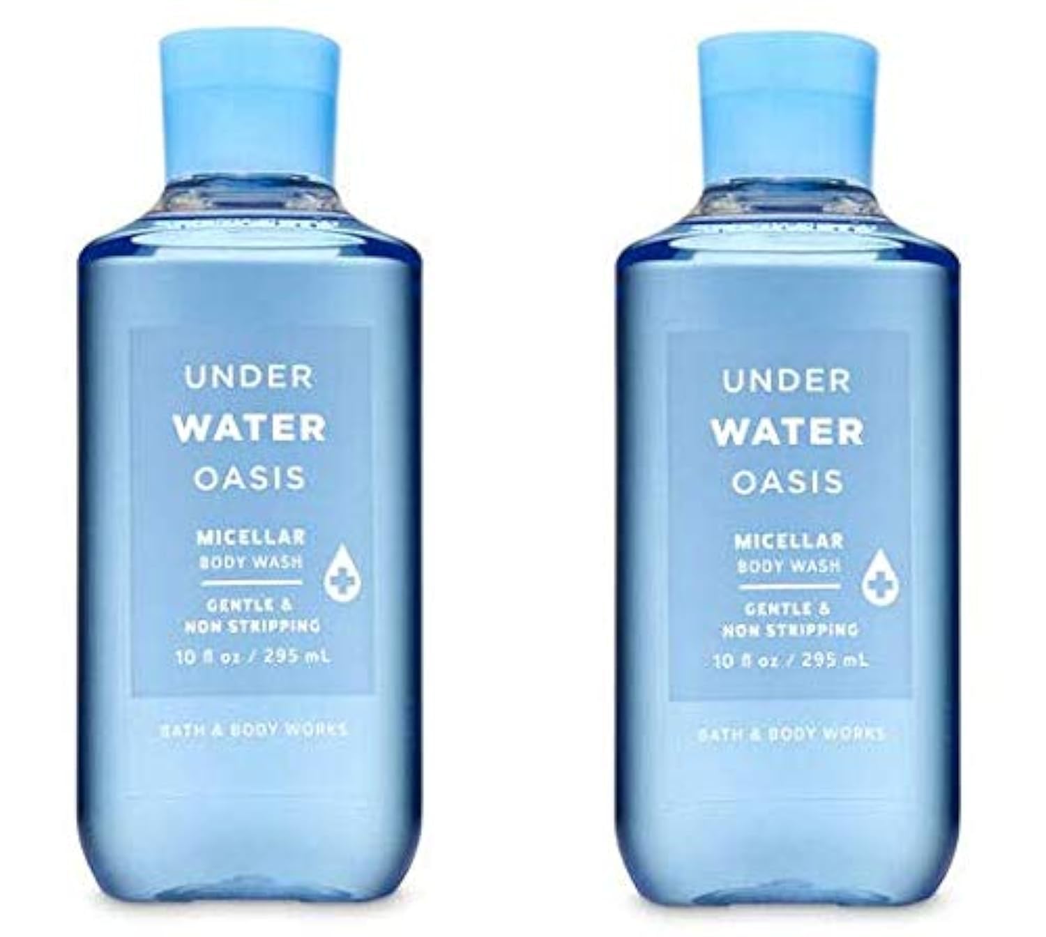 Bath and Body Works Underwater Oasis Micellar Body Wash Gel 10 Ounce Full Size Set of 2