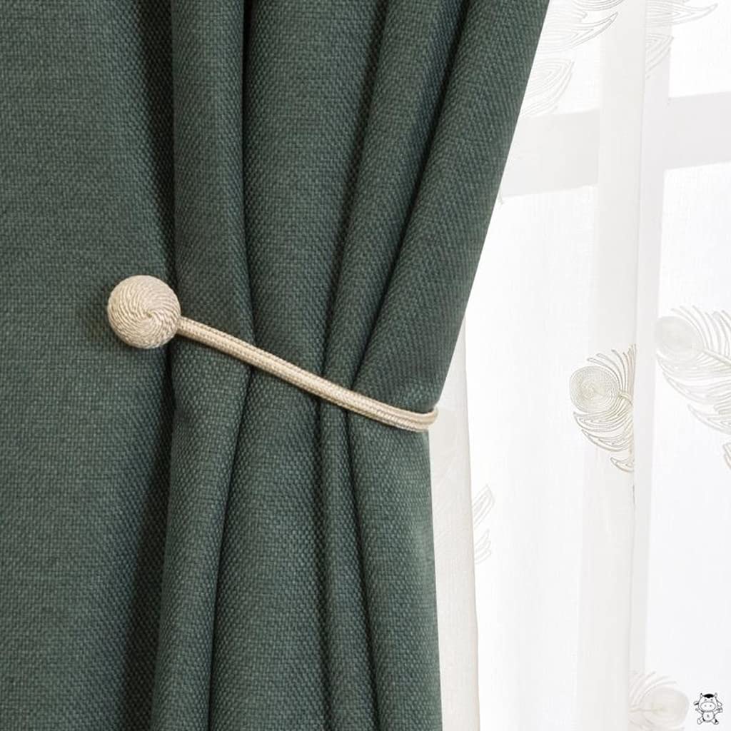 Lot de 2 embrasses de Rideaux magnétiques, Clips de Boucle de Rideau décoratifs pour draperie sans perçage, pour fenêtre d'hôtel de Bureau à Domicile