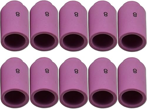 Miniatura 10 de RIVERWELD TIG - Boquilla de alúmina de cerámica #6 13N10 38 pulgadas Orifice Fit PTA SR DB WP 9 17 18 20 25 26 TIG, accesorios para antorcha de
