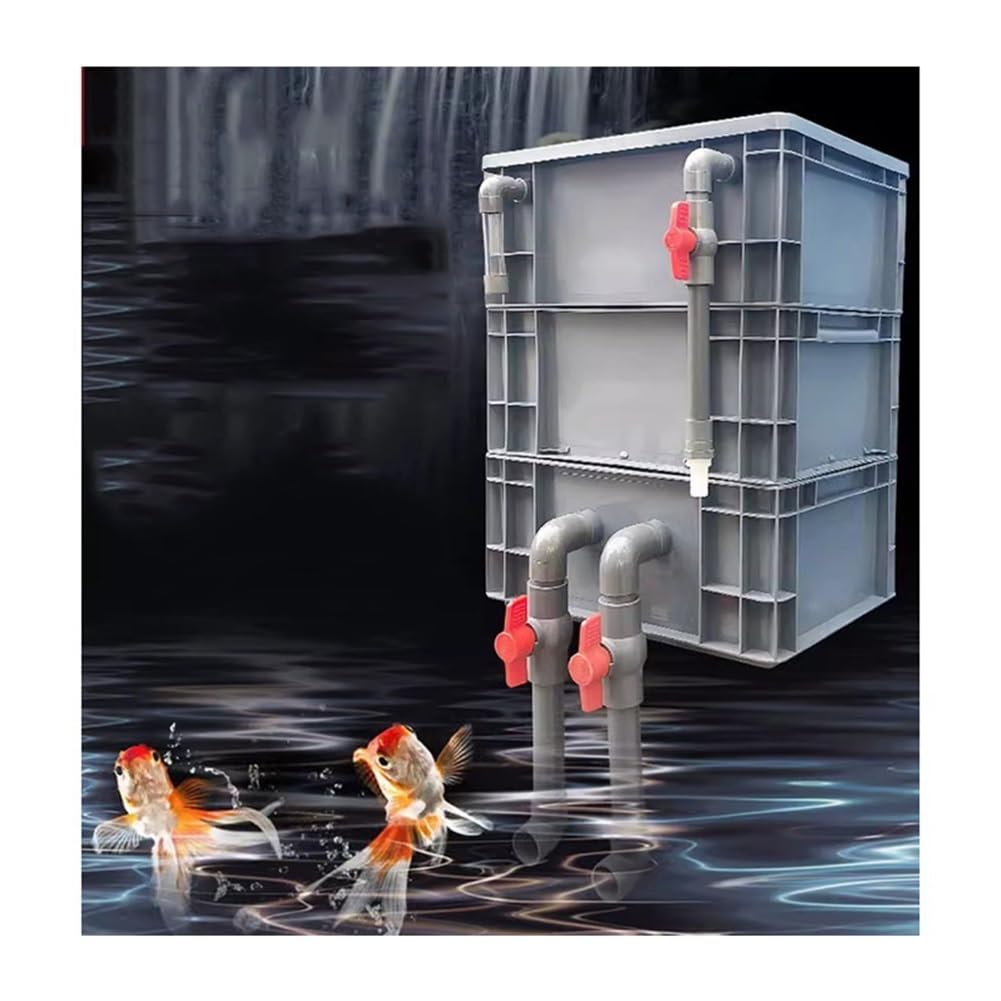 Kit di filtri per acquario, sistema di ciclo dell'acqua a 3 livelli per acquari e stagni, facile da pulire, montaggio rapido, ideale per acqua dolce e salata, soluzione di filtraggio efficiente