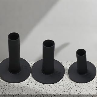 Golf Practice Tees 1/3/4 Pieces Packed Rubber Tee Indoor and Outdoor for Driving Range and Practice Mat White/Black/Orange/Glow