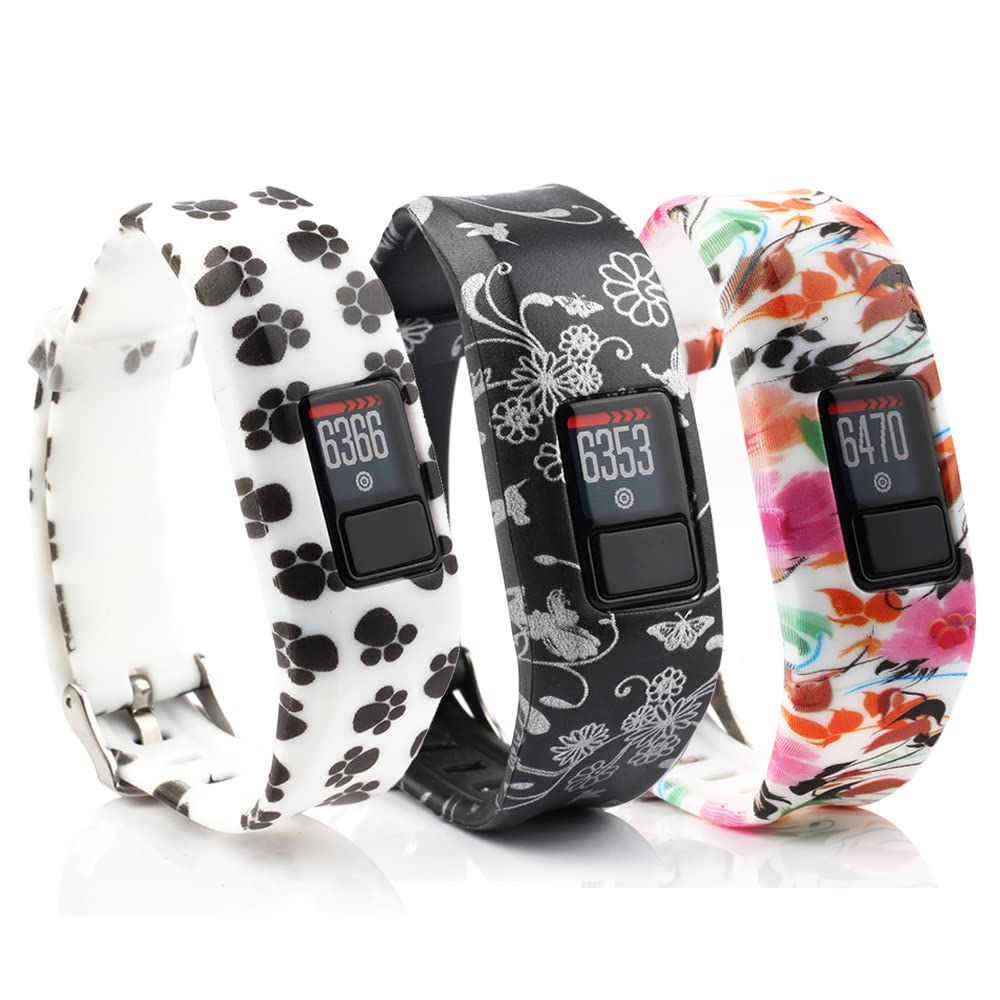 Honecumi Compatible With Garmin Vivofit 3/Jr/Jr 2 Replacement Strap - Soft Silicone Wristband for Men, Women, Kids, Boys, Girls — image 1