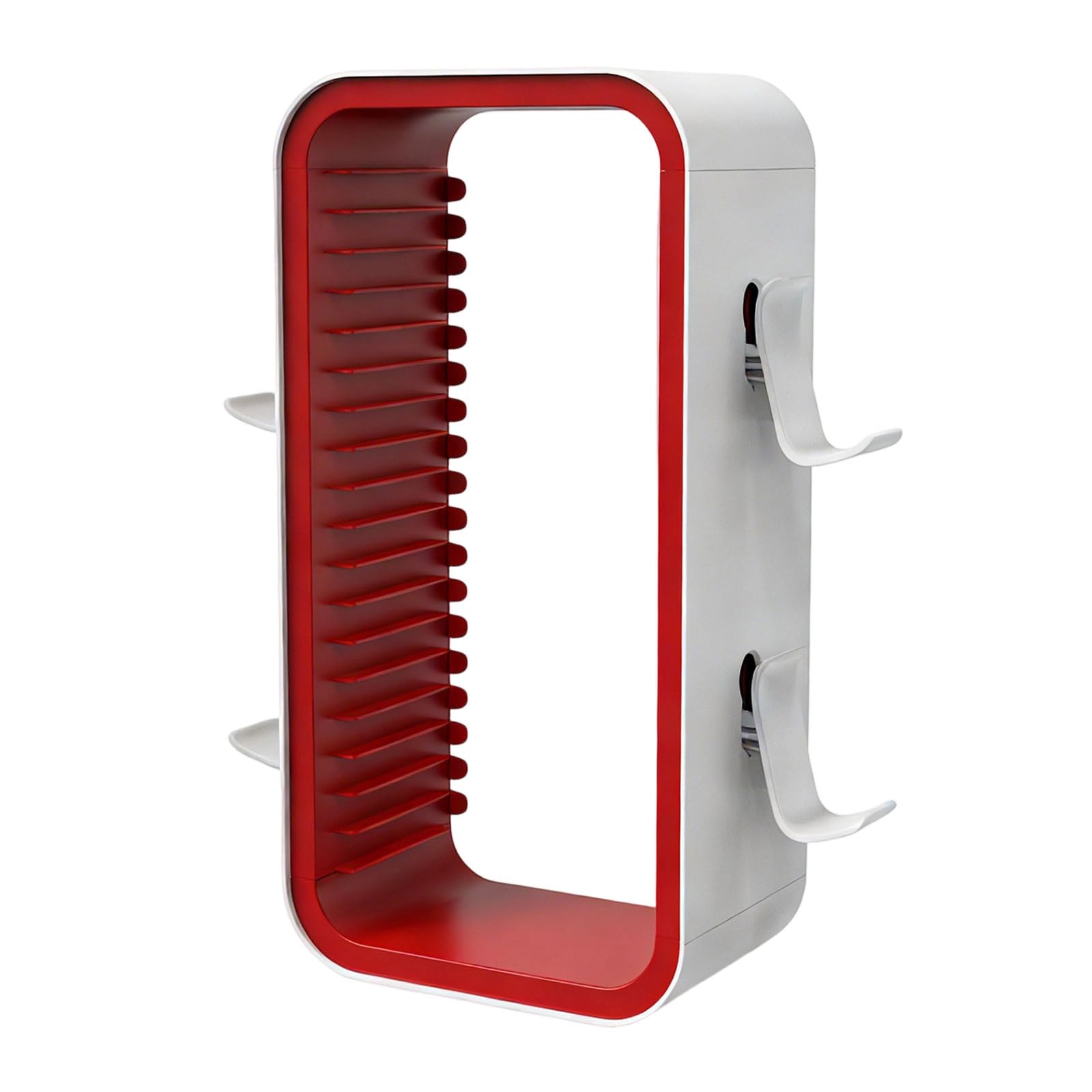 Tsophreniq Gamers 18 Slot Disc Organizers Vertical Horizontal Placement Including Controller Racks Sturdy ABS Materials Gamers Gift Disc Tower