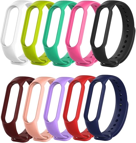 Senter Banda de repuesto de correa de reloj de silicona suave para Xiaomi Mi Band 5 y Mi Band 6 Smart Watch