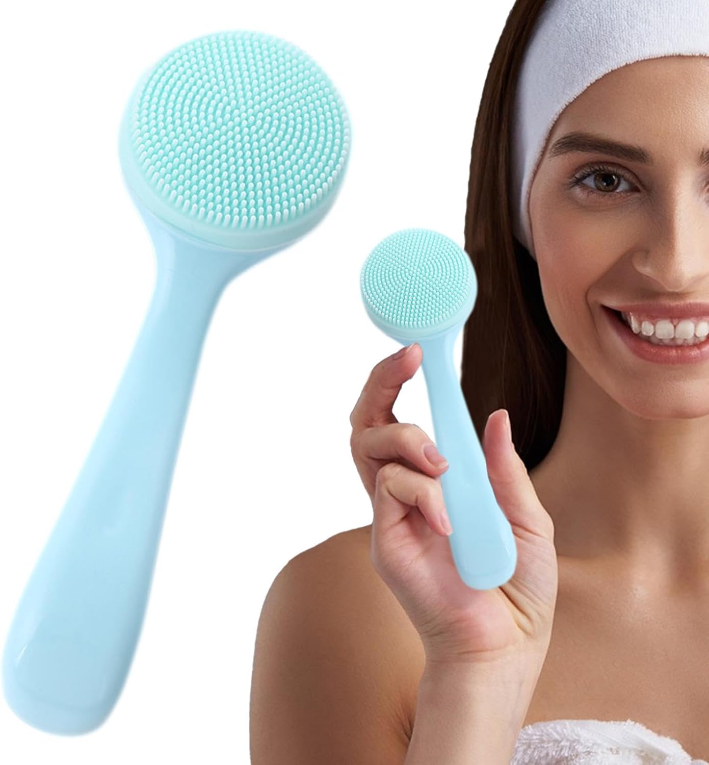 Gezichtsschrobje, peeling-gereedschap voor een gladde huid, scrubber, verwijdert dode huid, gezichtsreinigingskwast voor diepe reiniging, gezichtsborstel voor gebruik