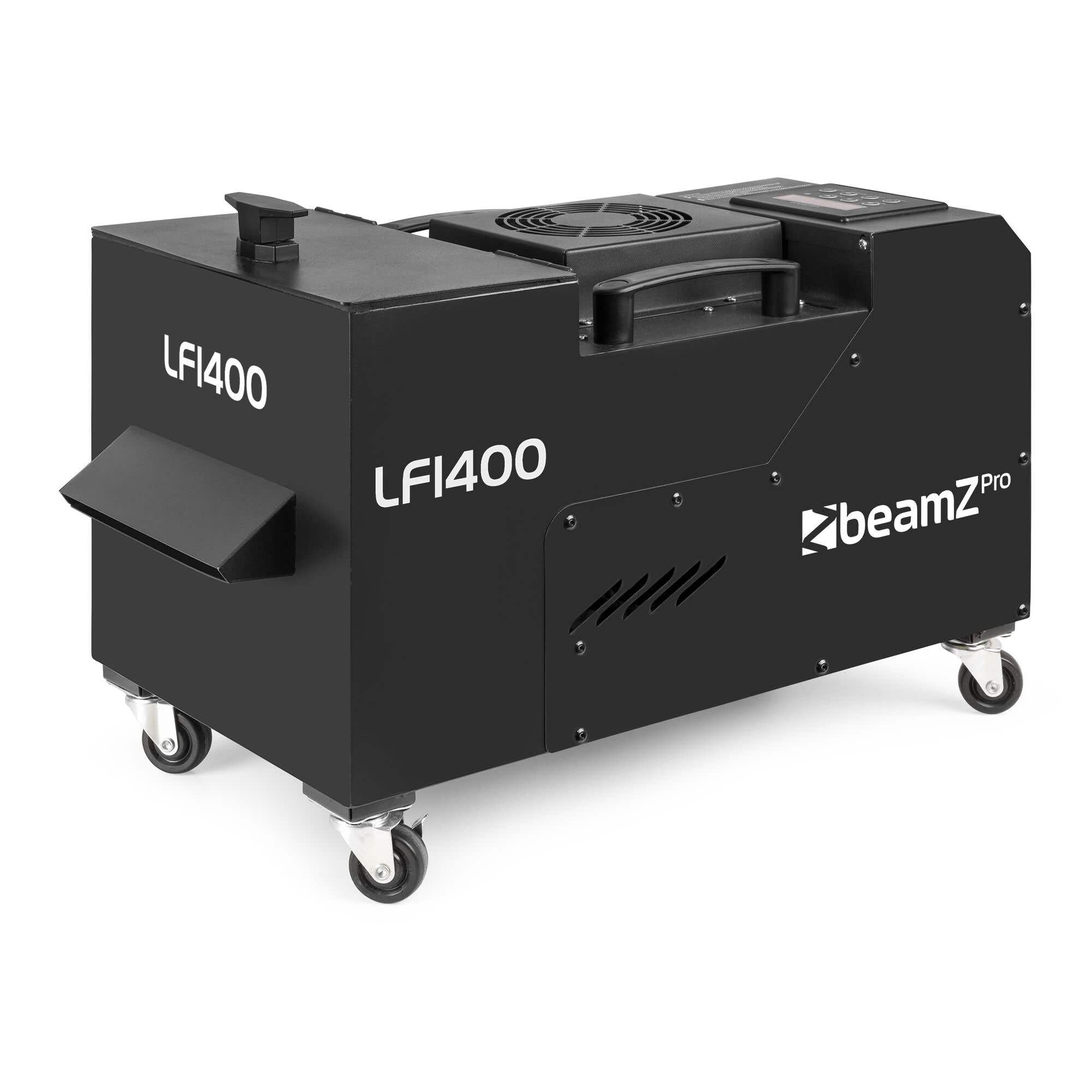 BeamZ Macchina per nebbia professionale LF1400 con tecnologia ad ultrasuoni, uscita 200 m³, con telecomando, macchina per fumo DMX, ideale per eventi, matrimoni e feste