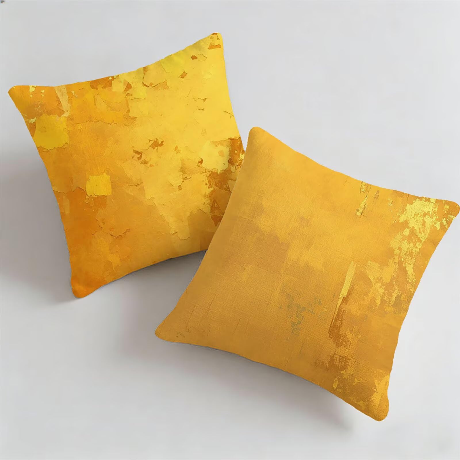 Housse de coussin extérieur imperméable 65x65 taie d'oreiller jaune