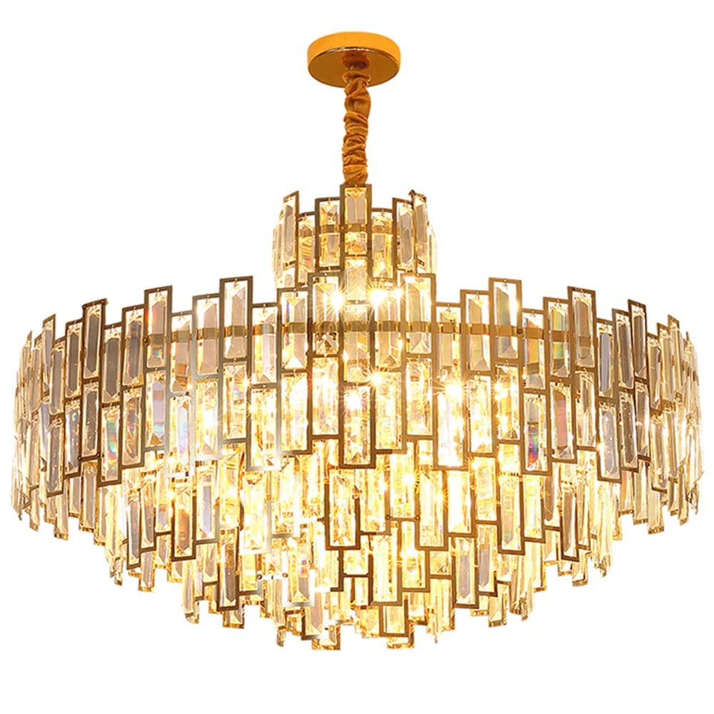 Lustre en cristal de luxe résolvant le manque de luminosité des chambres