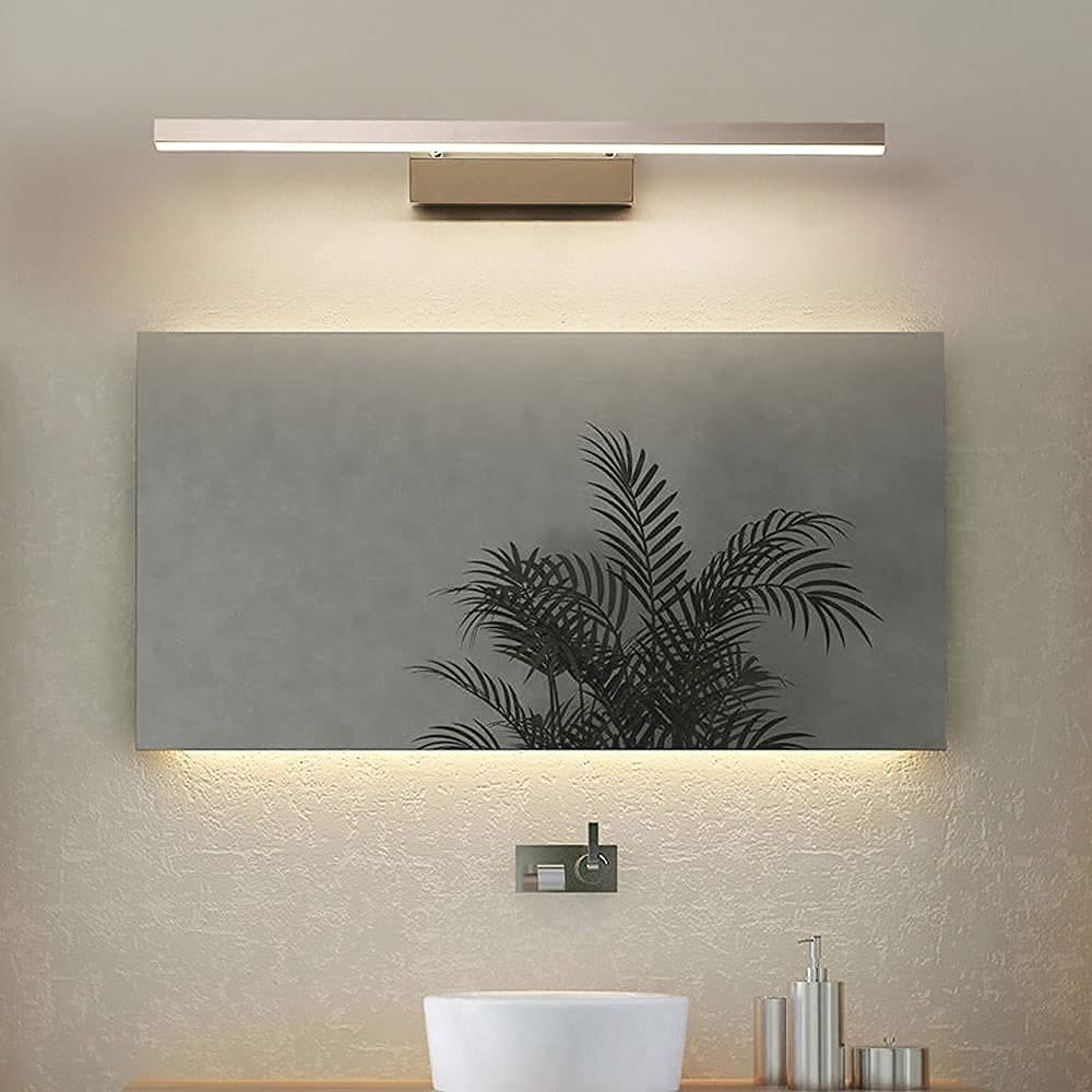 Lampada Specchio Frontale a Led, Luce per Comodino Bagno, Luce Specchio Metallico, Illuminazione Trucco, Lampada da Parete per Comodino Bagno, Lampada per Armadio Bagno, Tavolino da Toeletta/3 Color M