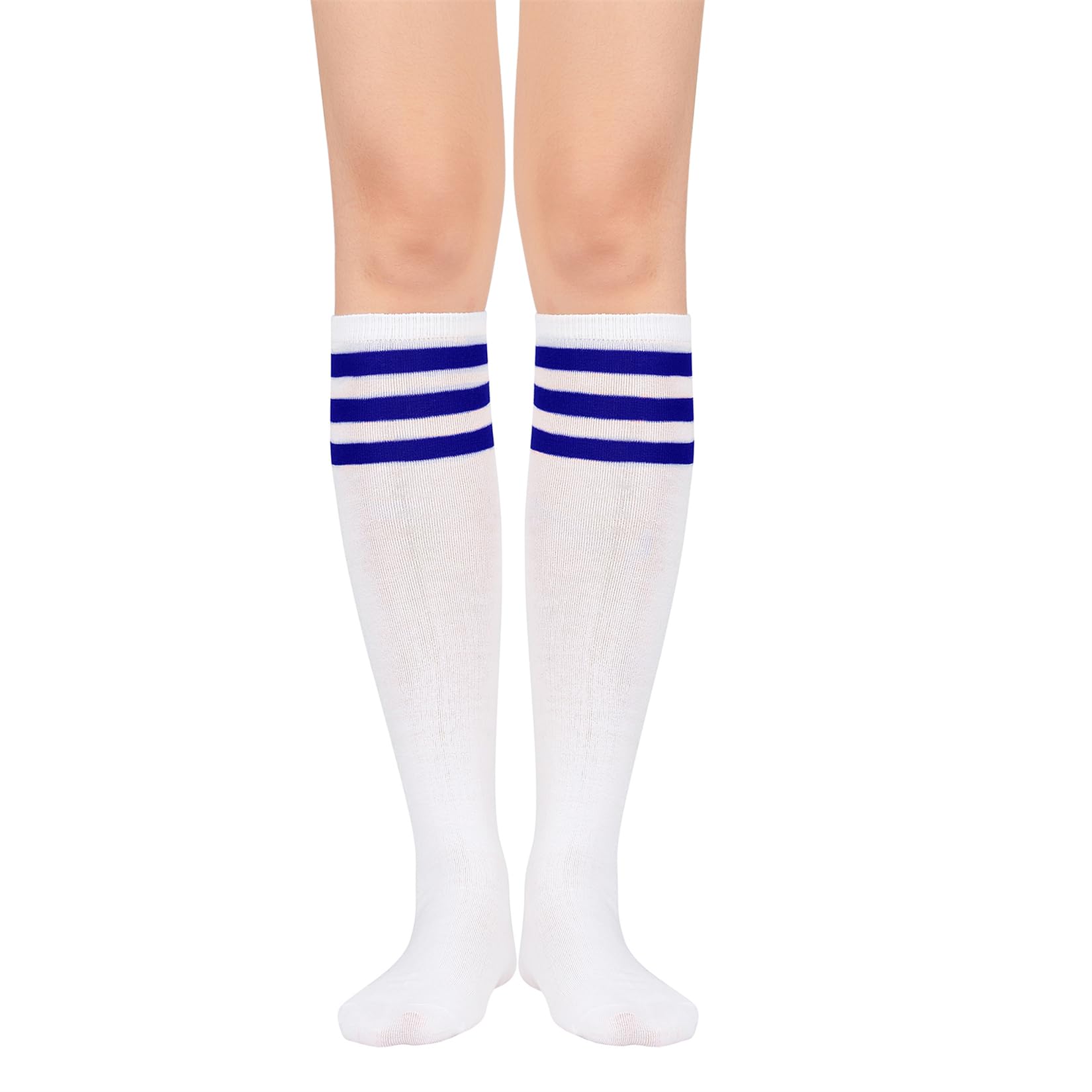 Komorebi Knee High Socks for Women Long High Stripes Socks