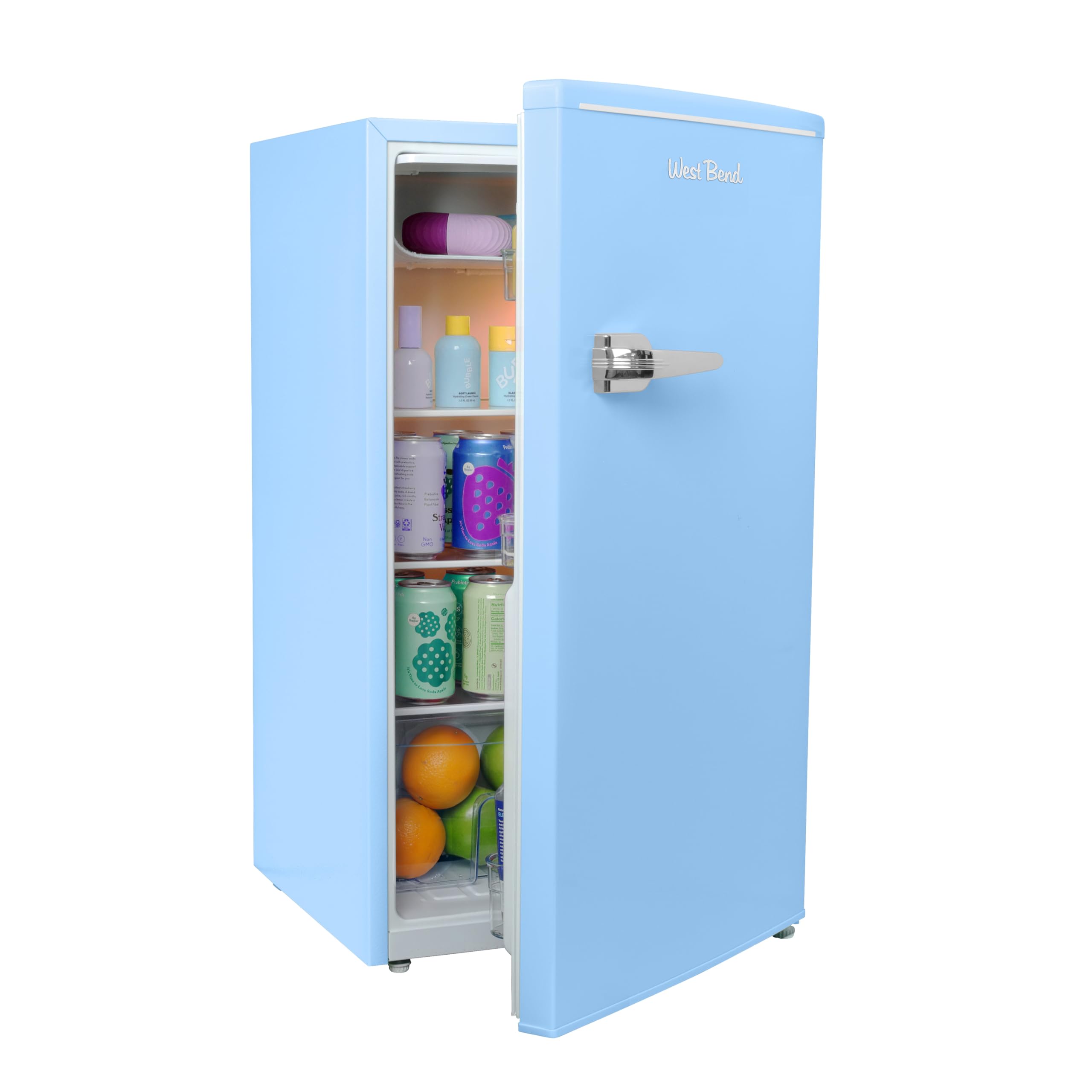West Bend WB0310RCRXRB 3 cu ft Compact Fridge Blue