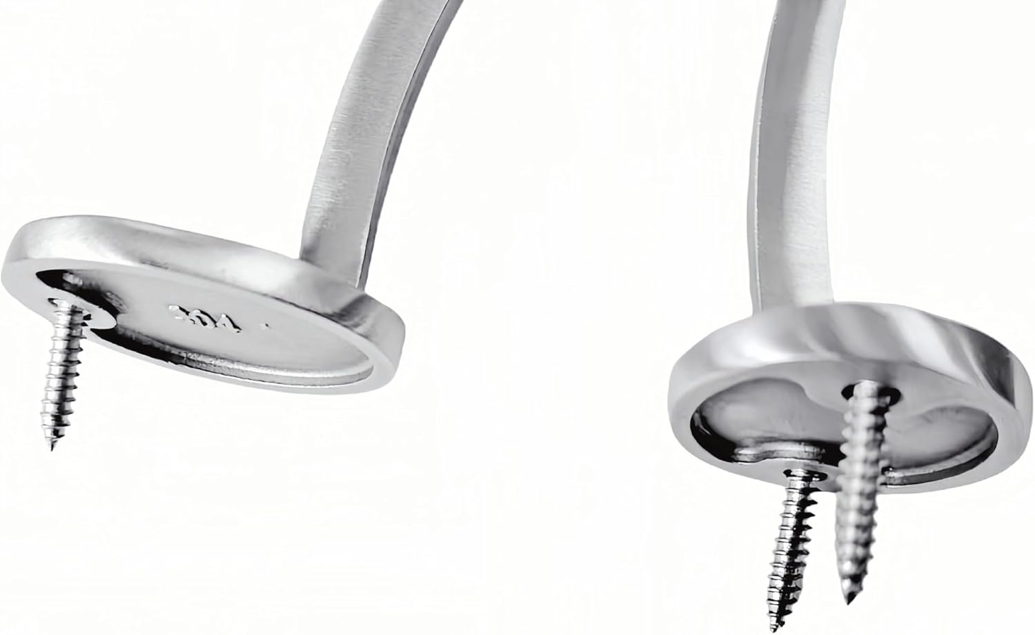 Stainless Steel 304 Bar & Floor Mount Combination Foot Rail Bracket ,Fits 50.8mm/2inch OD Bar Foot Rail Tubing Furniture Hardware with Screws (Matte Black, 1Pack)