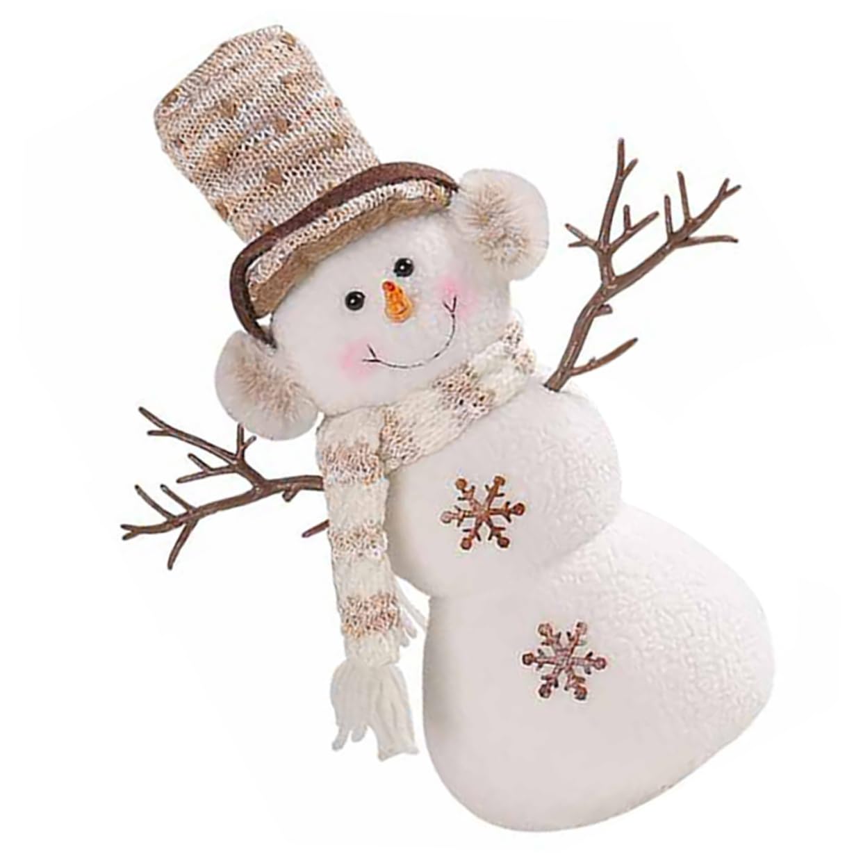 Didiseaon 2 Pezzi Bambola Pupazzo di Neve con Cappello Natalizio Albero Natale Christmas Tree Mini Albero di Natale da Tavolo la Finestra di aggrappa Decorazione Natalizia