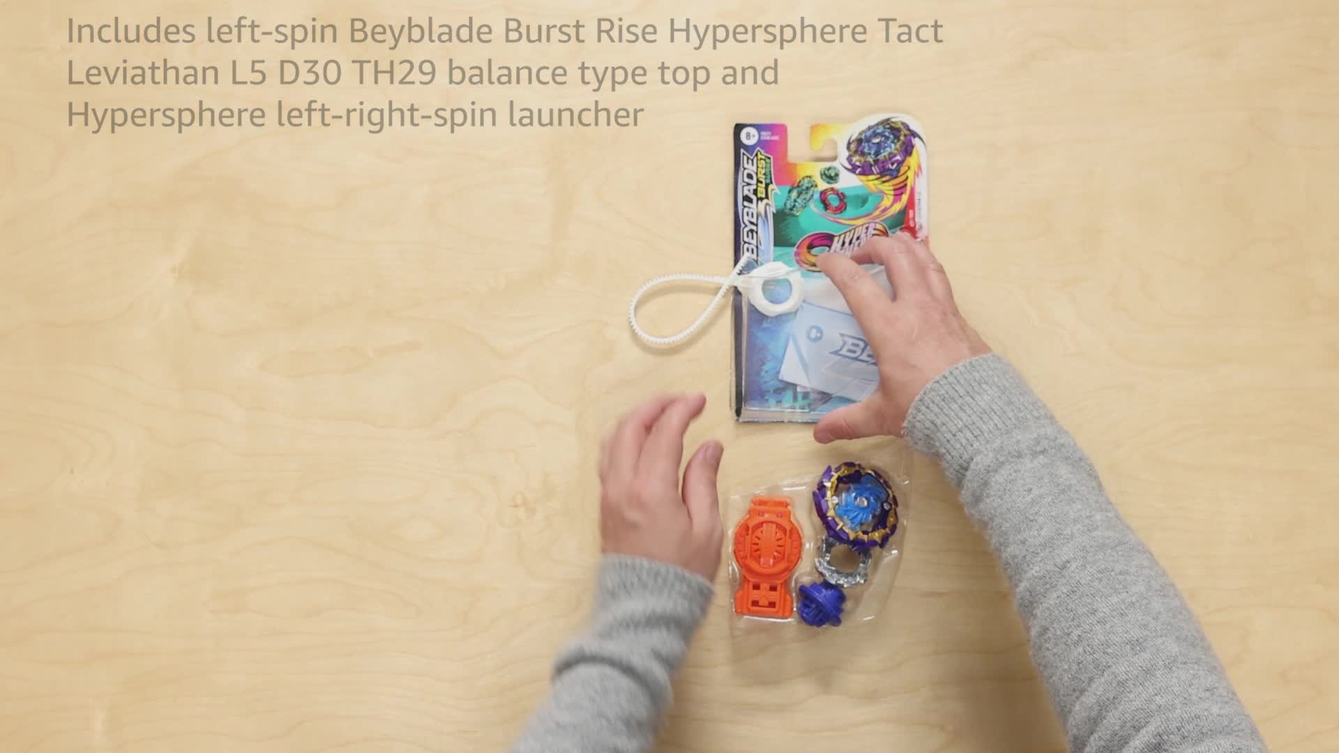 Amazon.com: Beyblade Burst Rise Hypersphere Tact Leviathan L5