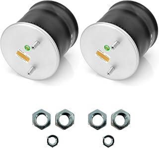 2 pack of TORQUE Trailer Air Spring Bag w/Hardware Kit for Hendrickson AAT 30K Models (Replaces Firestone 8774, W01-358-8774, Hendrickson S-25873, C-25873, Goodyear 1R14-12) (2 x TR8774)
