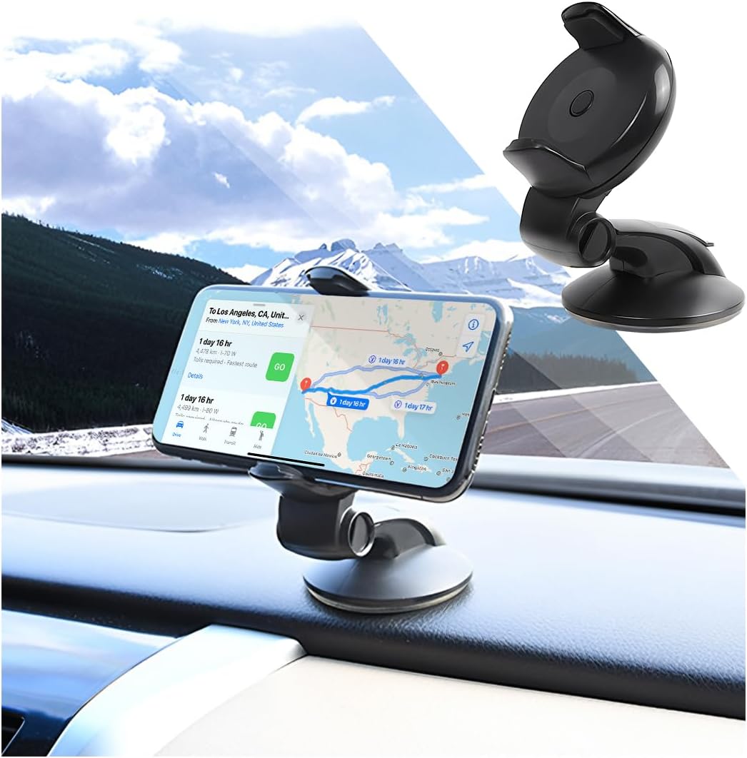 zipelo Suction Cup Car Phone Holder for Windshield