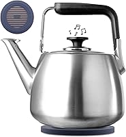 Vista 1 de Tea Kettle, Whistling Stovetop Tea Kettle, Large Capacity Teapot Suits for All Heat Source, Professional Fast Heat Technique Teapot with Thick Body