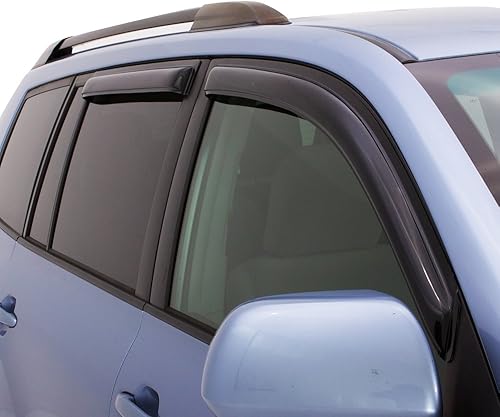 Miniatura 3 de Viseras de ventana compatibles con Acura RDX 2007-2012, deflector de viento y lluvia solar, 4 piezas de IKON MOTORSPORTS, 2008 2009 2010 2011