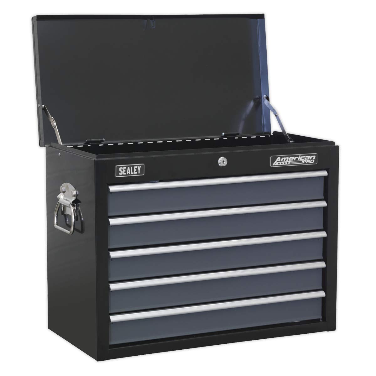 Sealey Topchest 5 Drawer with Ball-Bearing Slides - Black/Grey AP3505TB