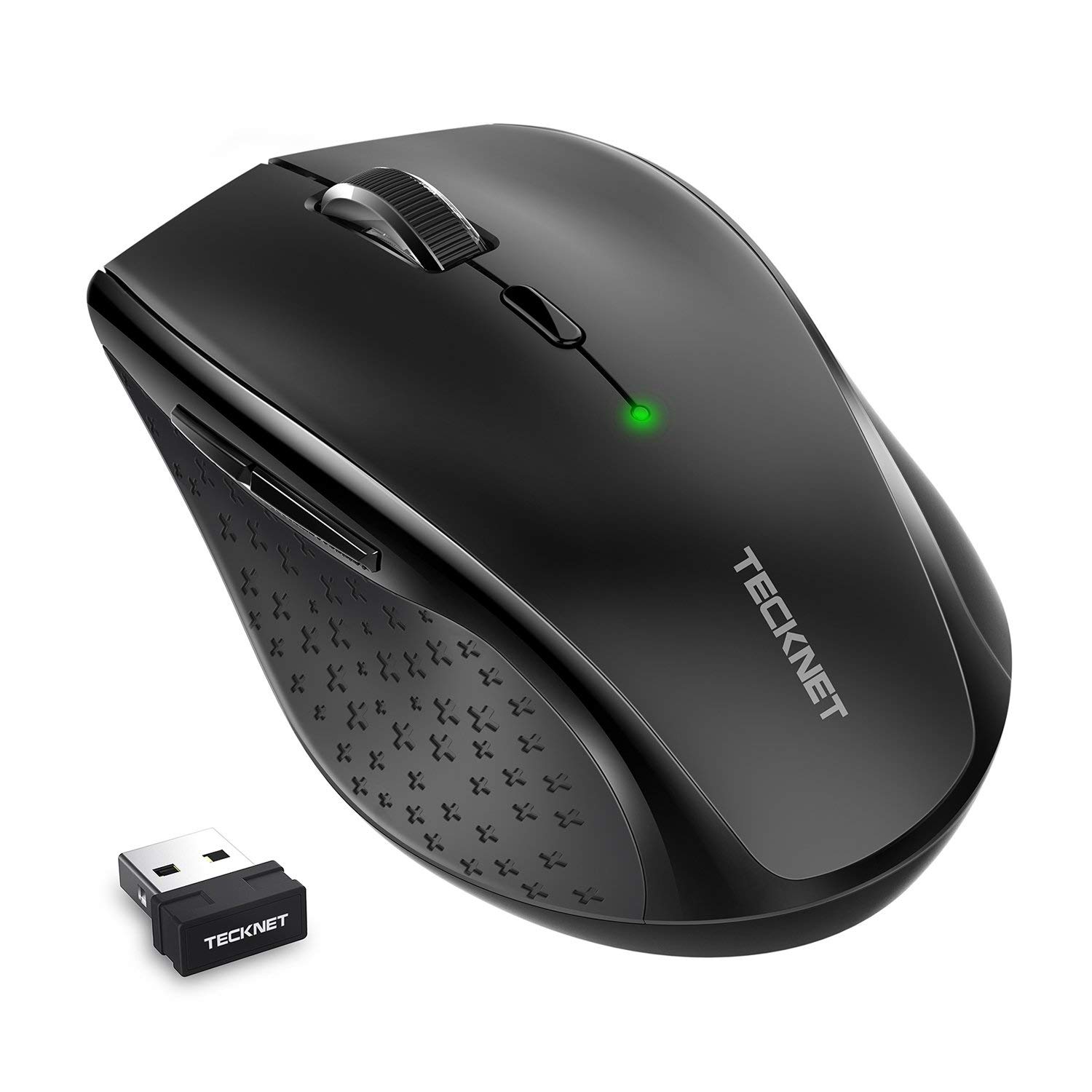 (Refurbished) Tecknet M002 Nano Cordless Optical Mouse (Black)