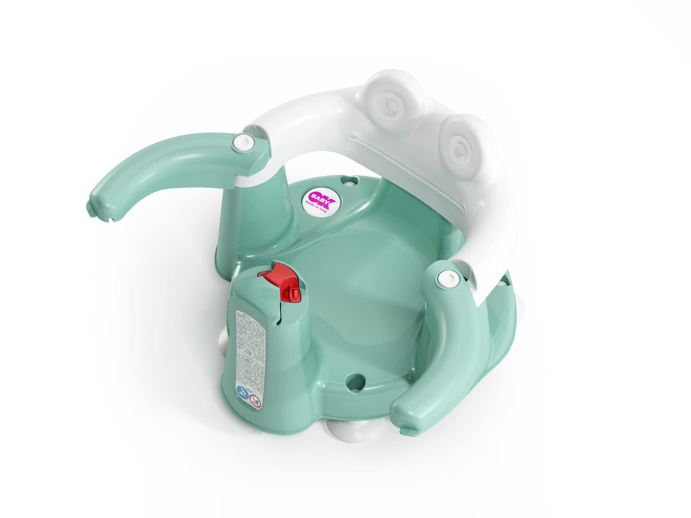 OKBABY - Crab - Seggiolino da Bagno apribile per Bagnetto Neonato 6-15 Mesi (13 kg) - Azzurro