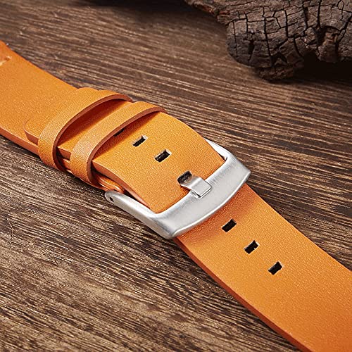 Sangle de montre à dégagement rapide en cuir gris confortable - 5