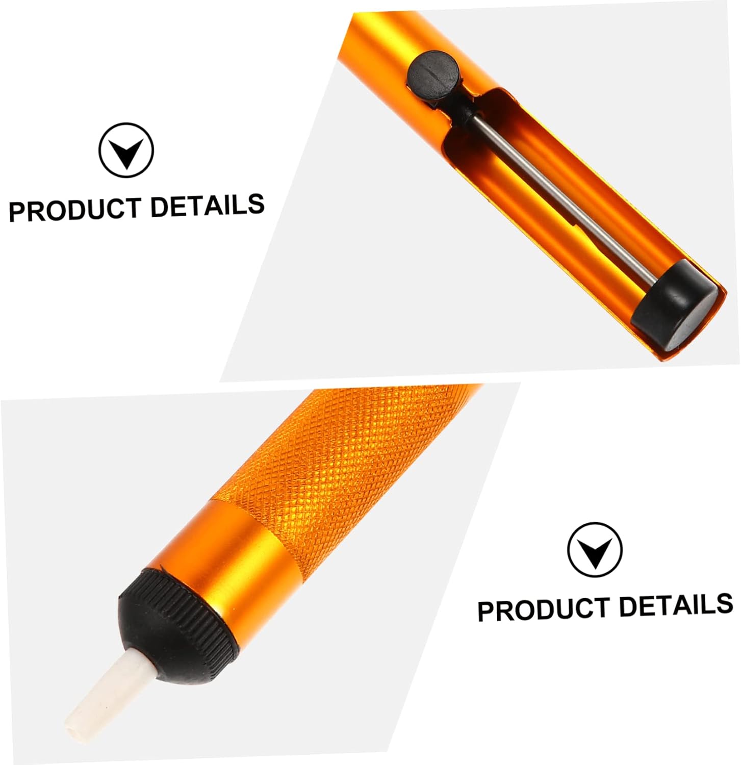jojofuny 3pcs Aluminum Solder Sucker Tool Set Manual Desoldering Pump Strong Suction for Solder Removal for Circuit Board Repair