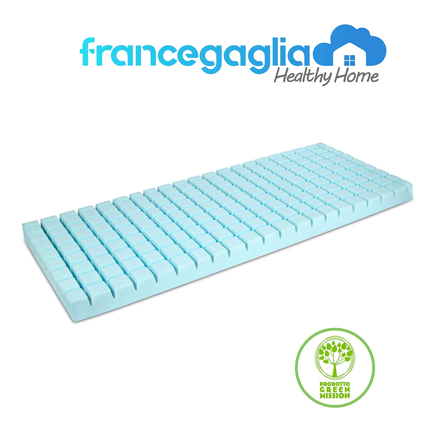 Francegaglia® Materasso Antidecubito per Anziani - Riduce Piaghe da decubito - Materasso ospedaliero - Alto 10cm - Mod. Tiche