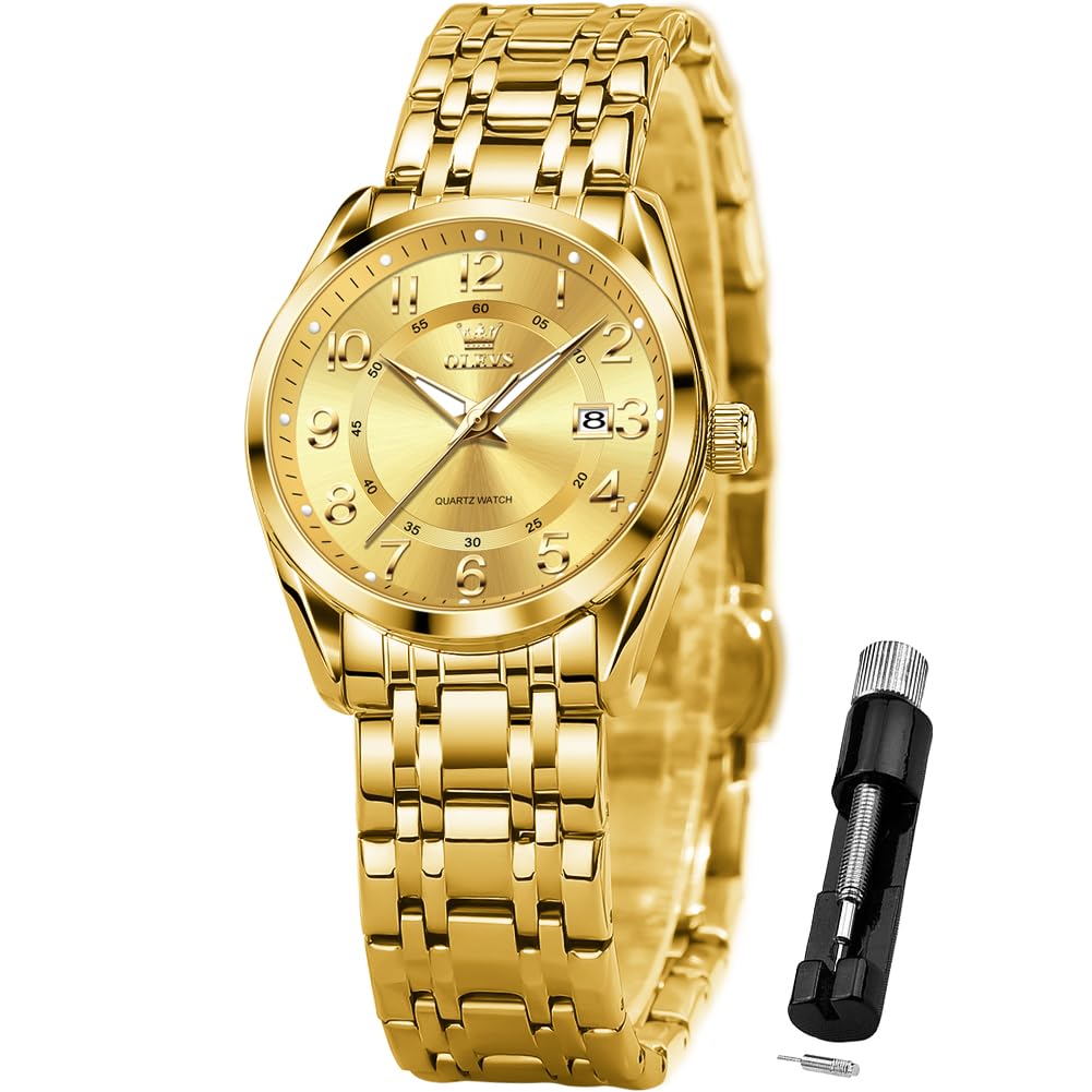 OLEVS Womens Watches Classic Dress Female Wristwatch Ladies Stainless Steel Lady Watch
