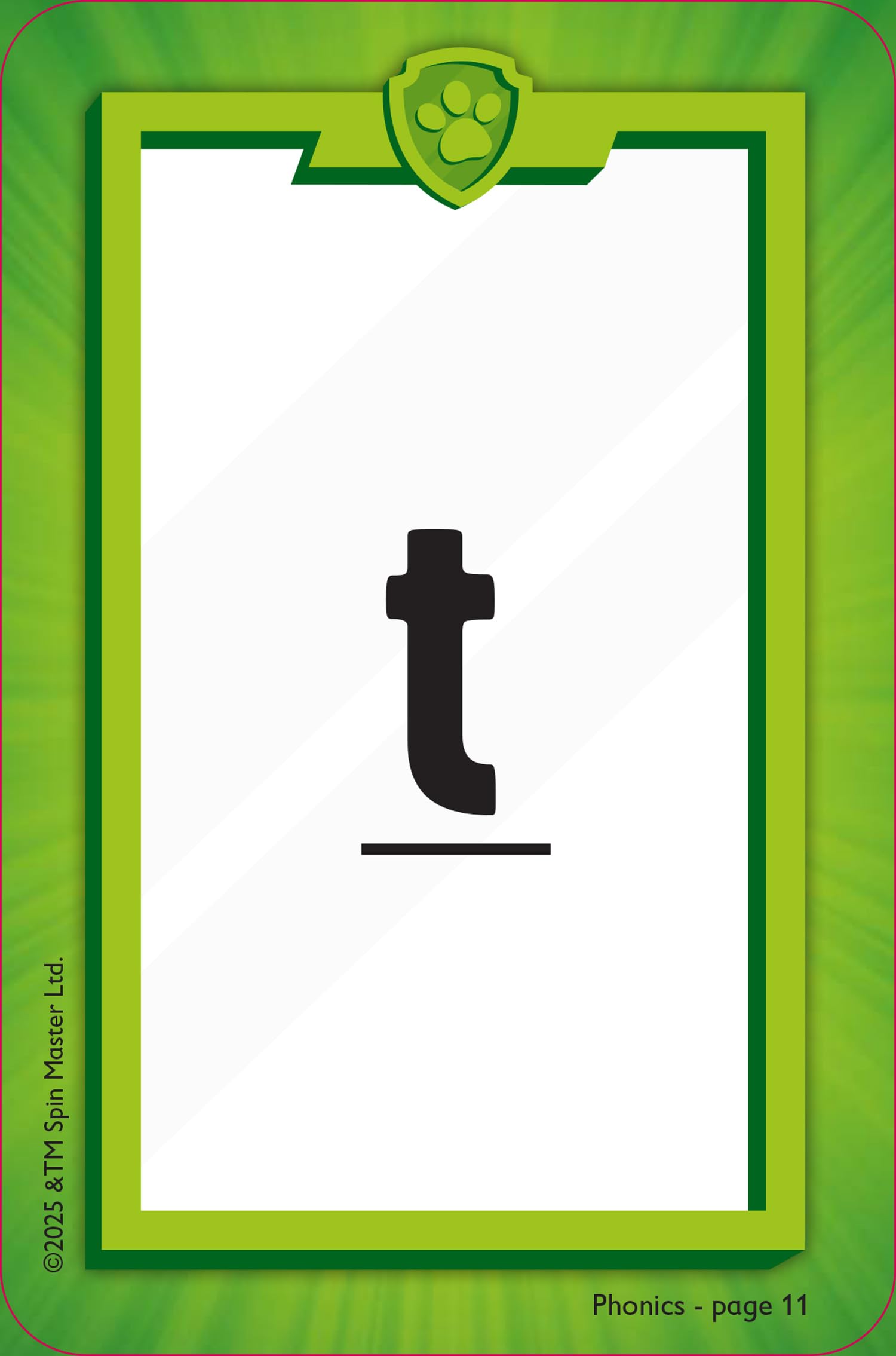 PAW Patrol Phonics Flashcards: Have fun learning to read with the PAW Patrol pups