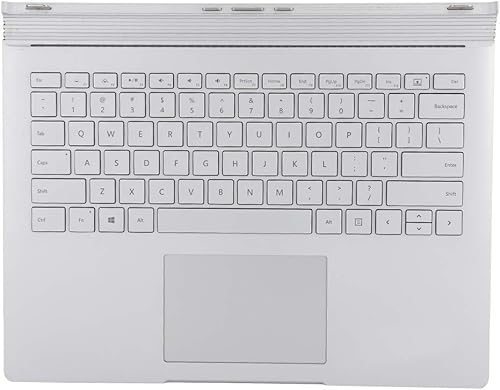 Miniatura 9 de Diyeeni Teclado para libro 1 1704 1705, teclado de repuesto para, teclado multifuncional escritura cómoda, diseño QWERTY (plata)