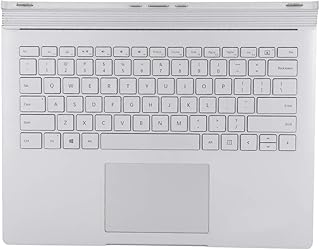 Multifunctional Keyboard for Surface Book 1 1704 1705, Replacement Silver Keyboard for Notebook Laptop, Portable Keyboard with Good Compatibility, Sensitive to Touch