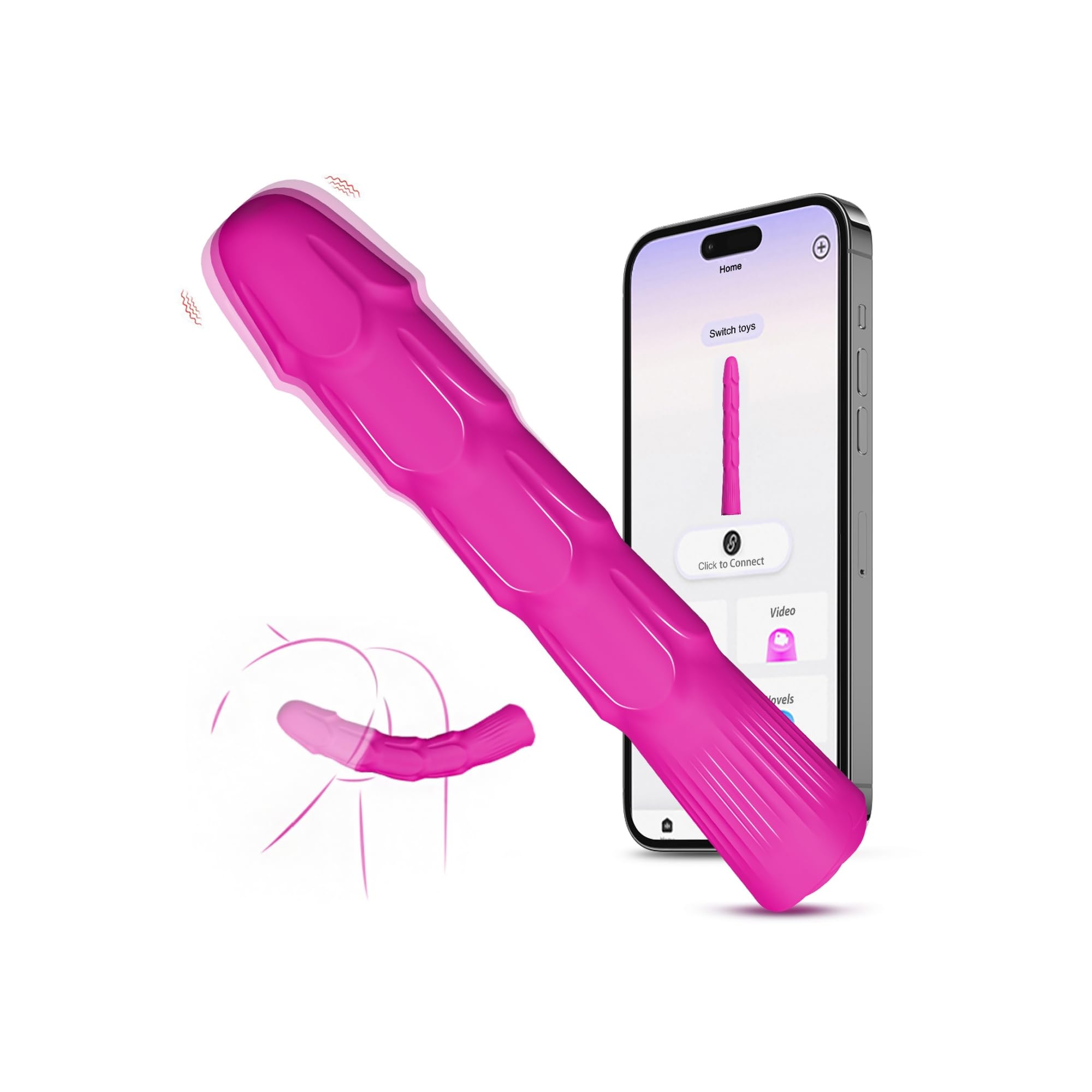 Sex Toys Dildo Vibrator for Women 6 in 1 G-Spot Vibrators Dildo with 10 Vibrating Mode Vaginal Anal