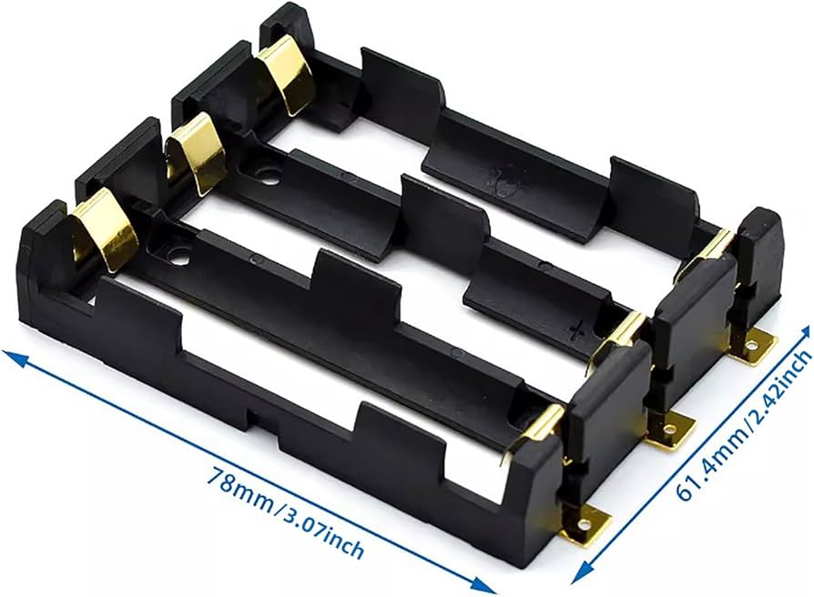 Amazon | 18650 パワーパックケース 3X 4X 18650 バッテリーホルダー