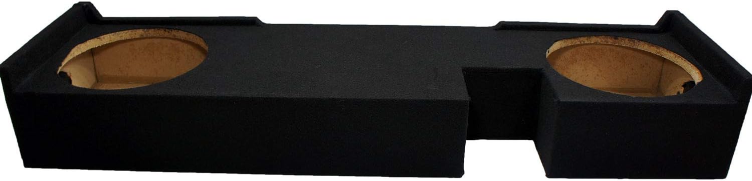 American Sound Connection Compatible with Ford F150 Extended Super Cab Truck 2000-2003 Dual 12" Subwoofer Sub Box Speaker Enclosure