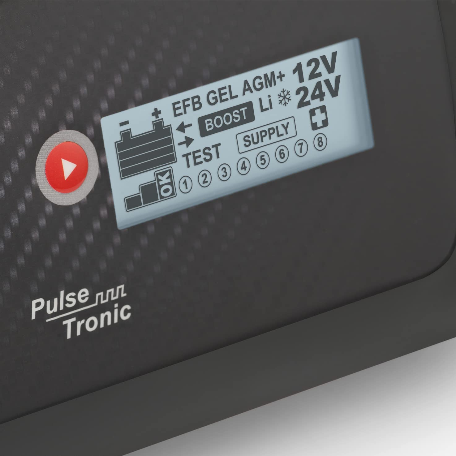 Telwin T-Charge 20 Evo Chargeur Multifonction 12V/24V, Mainteneur de Charge et Testeur avec écran LCD pour batteries de voitures et véhicules avec technologie Pulse Tronic, 100-240V