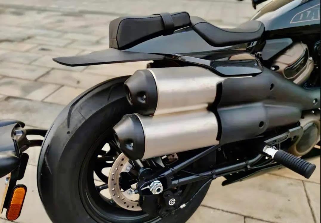 Cuscinetto per sedili singoli passeggeri per moto con estensione parafango posteriore adatto per Harley Sportster S 1250 RH1250S 2021 2022 2023 2024