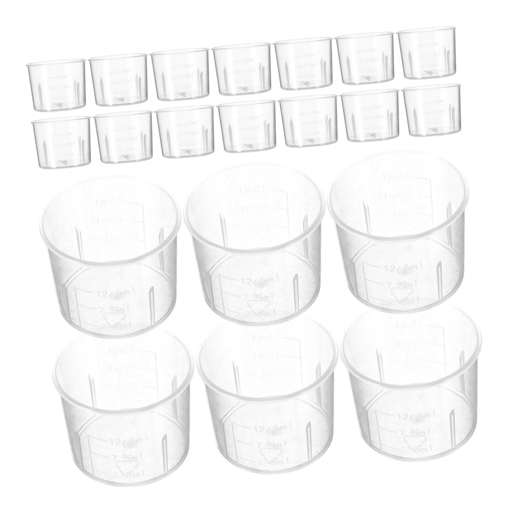 GLEAVI 300 Pièces Petite tasse à mesurer en plastique verre mesureur cuisine verre mesureur plastique Tasse mesure cuisine outils de mesure de liquides tasses de laboratoire Réutilisable