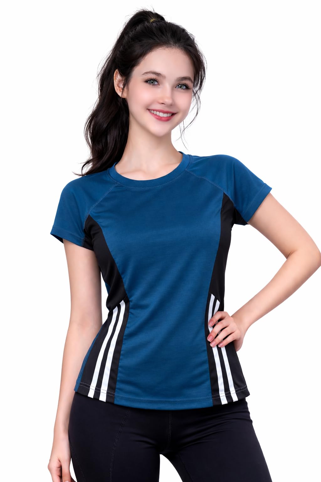 Women’s Active Sports T-Shirt | Lightweight Breathable Training Tee for Gym, Yoga, Running, Training & Everyday Casual Wear-image-2